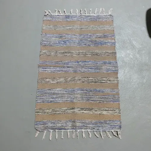 Alfombra 60x90 Cm Hindu Felpudo Recibidor Costado O Pie Cama