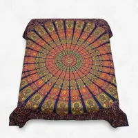 Manta Lona Tapiz 2.30 X 2.10 Cm Algodón Cobertor De India 