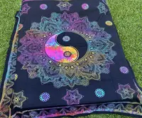 Manta Cubrecama De Algodón Hindu 2y1/2p Mandala Cubresillon