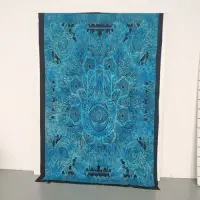 Manta De India 2x1.4 Mts Algodon Hindu Cubrecama Lona Tapiz