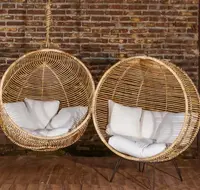 Sillón De Hierro Y Ratan Importado Indonesia Apto Galería   Natural / Blanco