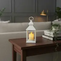 Fanales Con Vela Led Con Movimiento 23 Cm Importados A Pila