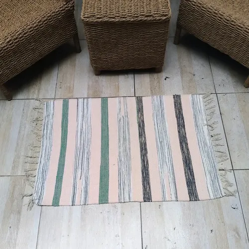 Alfombra 60x90 Cm Hindu Felpudo Recibidor Costado O Pie Cama