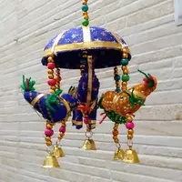Movil Decorativo Importado India Calesita Llamador Elefantes