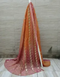 Dupatta Gasa De India. 2.10 X 0,90 Mts Importado Artesanal