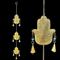 Móvil Decorativo Importado India Tira Fatima Móvil Colgante Dorado Oscuro