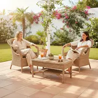 Juego Artesanal  2 Sillones Simples + 1 Mesa Pushkar Tienda