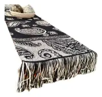 Camino De Mesa Pie De Cama Bufandon Algodon Telar 160x35 Cm