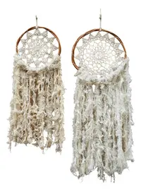 Set X 2 Atrapasueños Importado Indonesia Diseño Crochet