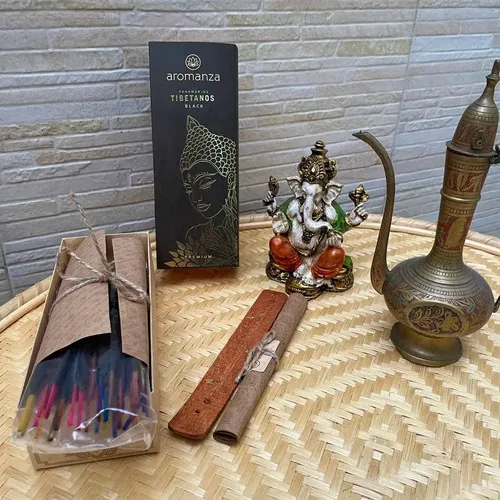 Kit Sahumerios Tibetanos Black Varillas Premium + Regalos Varios