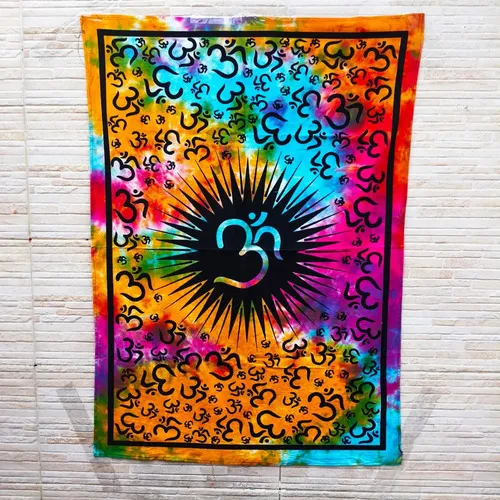 Tapiz Dioses India 100 X 80 Cm Importado Con Lentejuelas