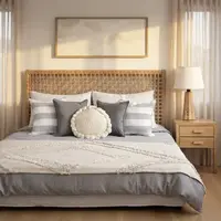 Respaldo Cama Artesanal Kraft-madera 200cm(hacemos A Medida) Marrón