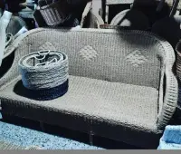 Sillon Artesanal Kraft 2 Cuerpos Fibra Naturale Apto Galeria